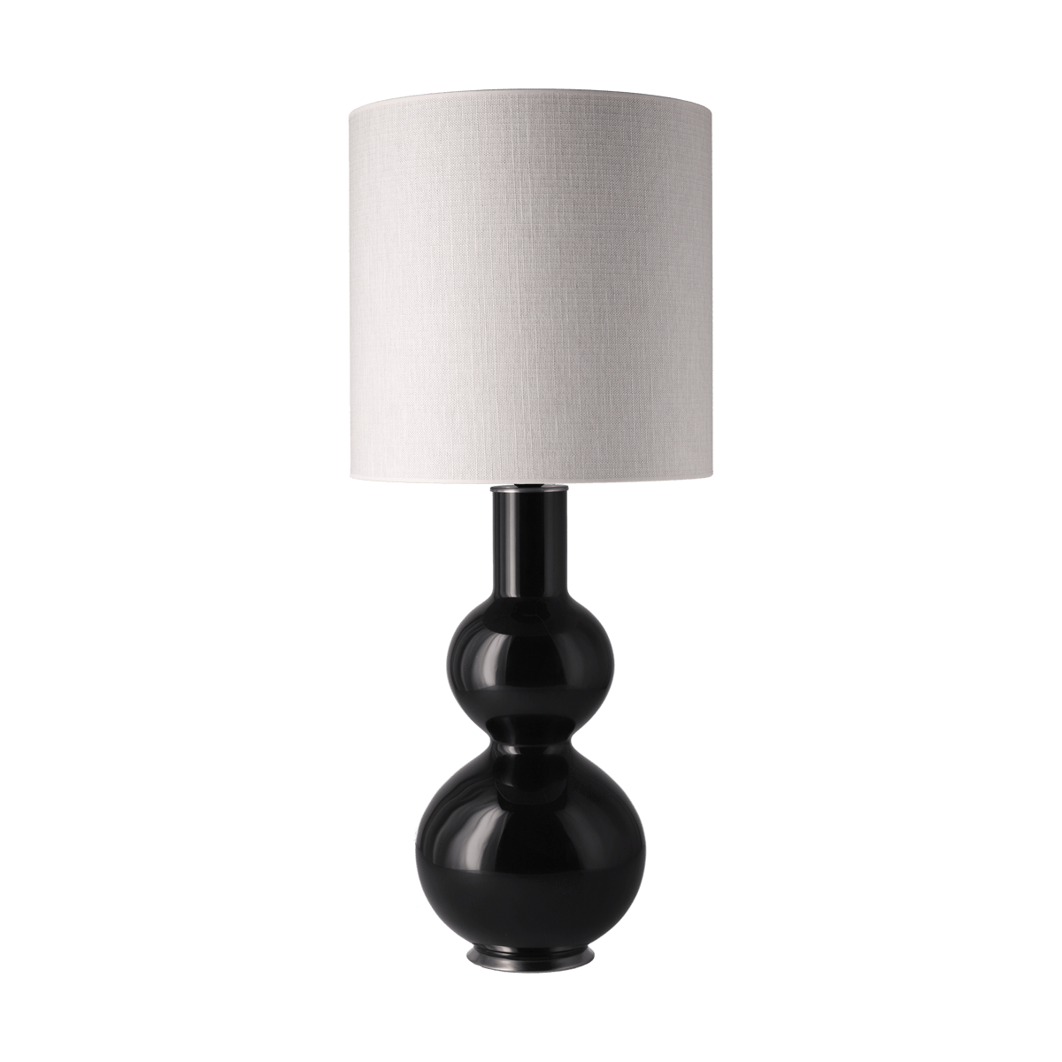 Flavia Lamps Augusta bordslampa svart lampfot Babel Beige M