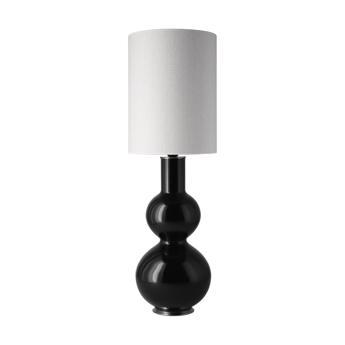 Flavia Lamps Augusta bordslampa svart lampfot Babel Beige L