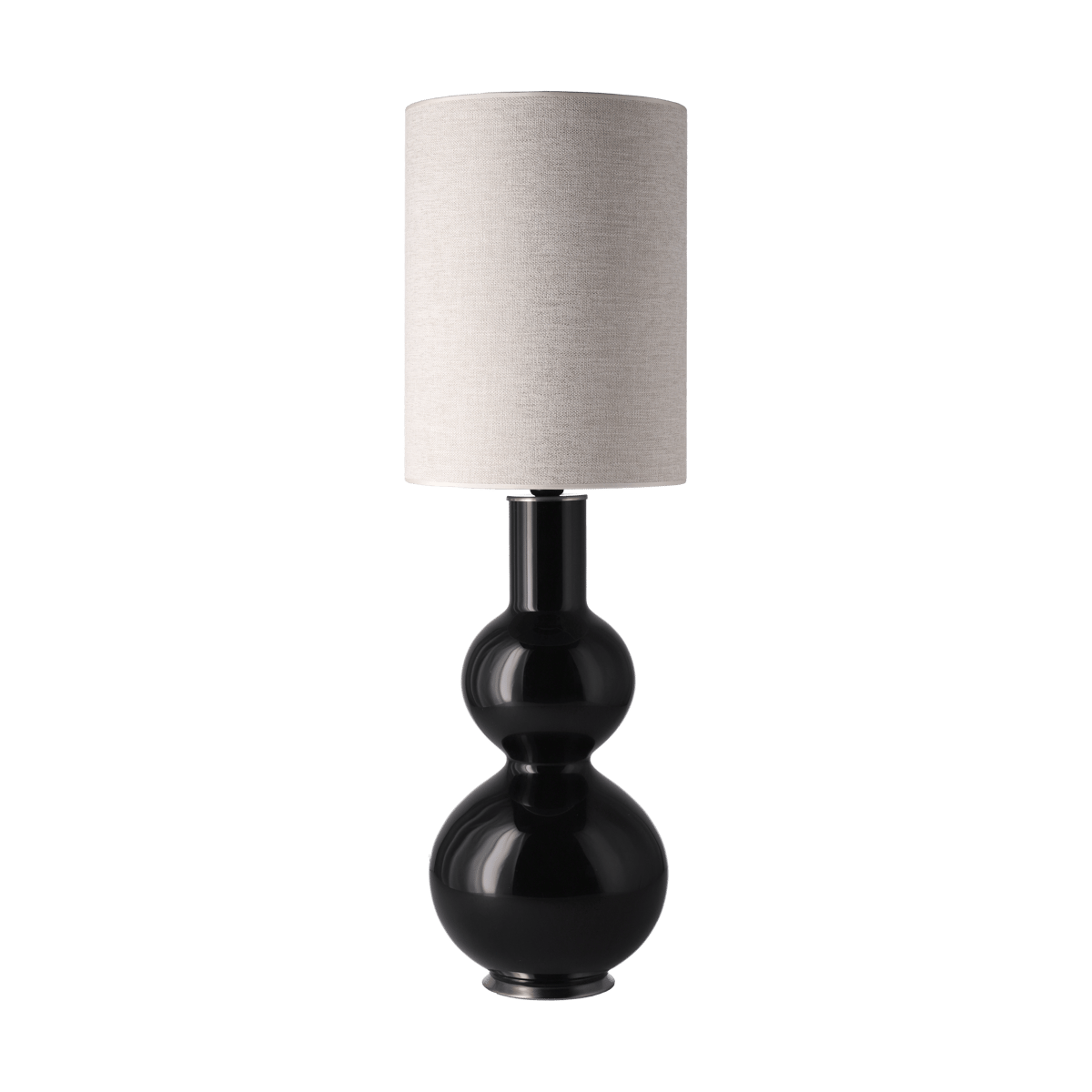 Flavia Lamps Augusta bordslampa svart lampfot London Beige L