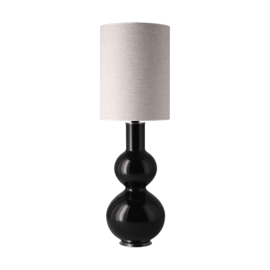 Flavia Lamps Augusta bordslampa svart lampfot London Beige L