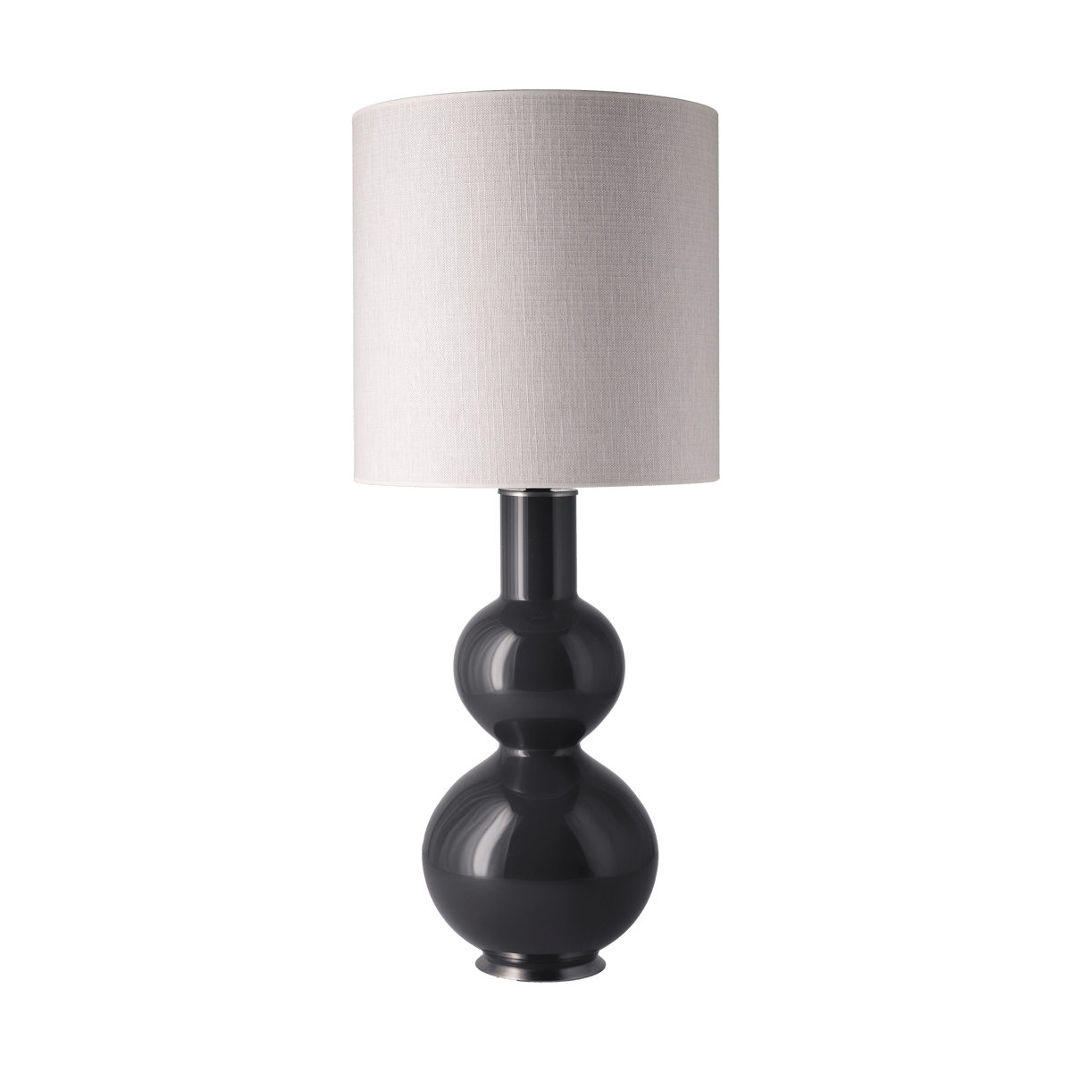 Flavia Lamps Augusta bordslampa grå lampfot Babel Beige M