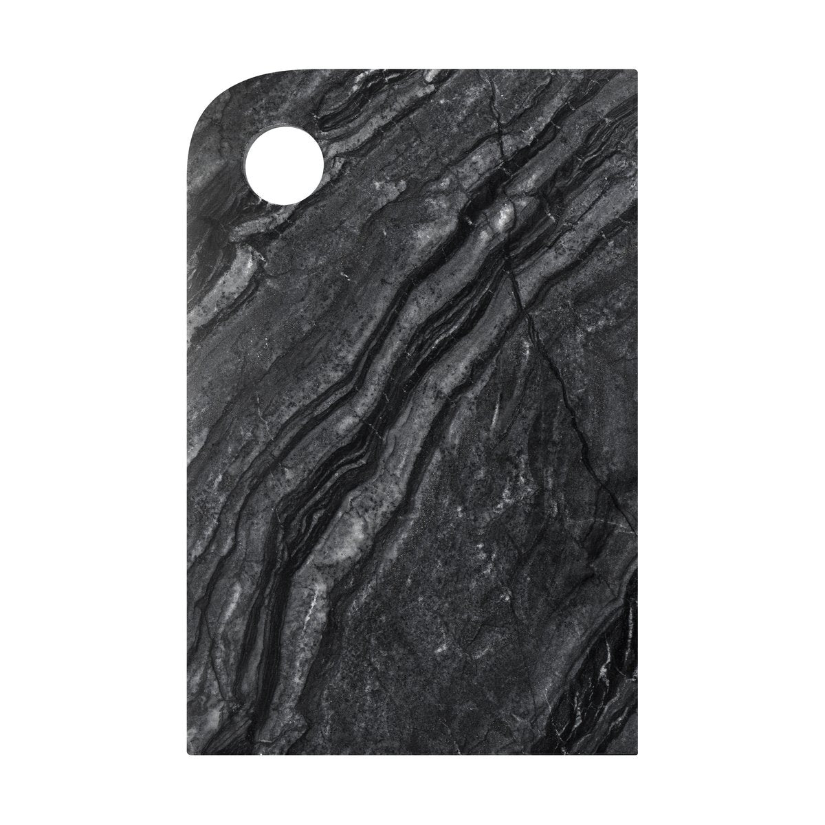 Mette Ditmer Marble serveringsbricka medium 20x30 cm Black-grey