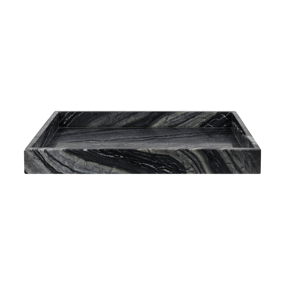 Mette Ditmer Marble dekorationsbricka large 30x40 cm Black-grey