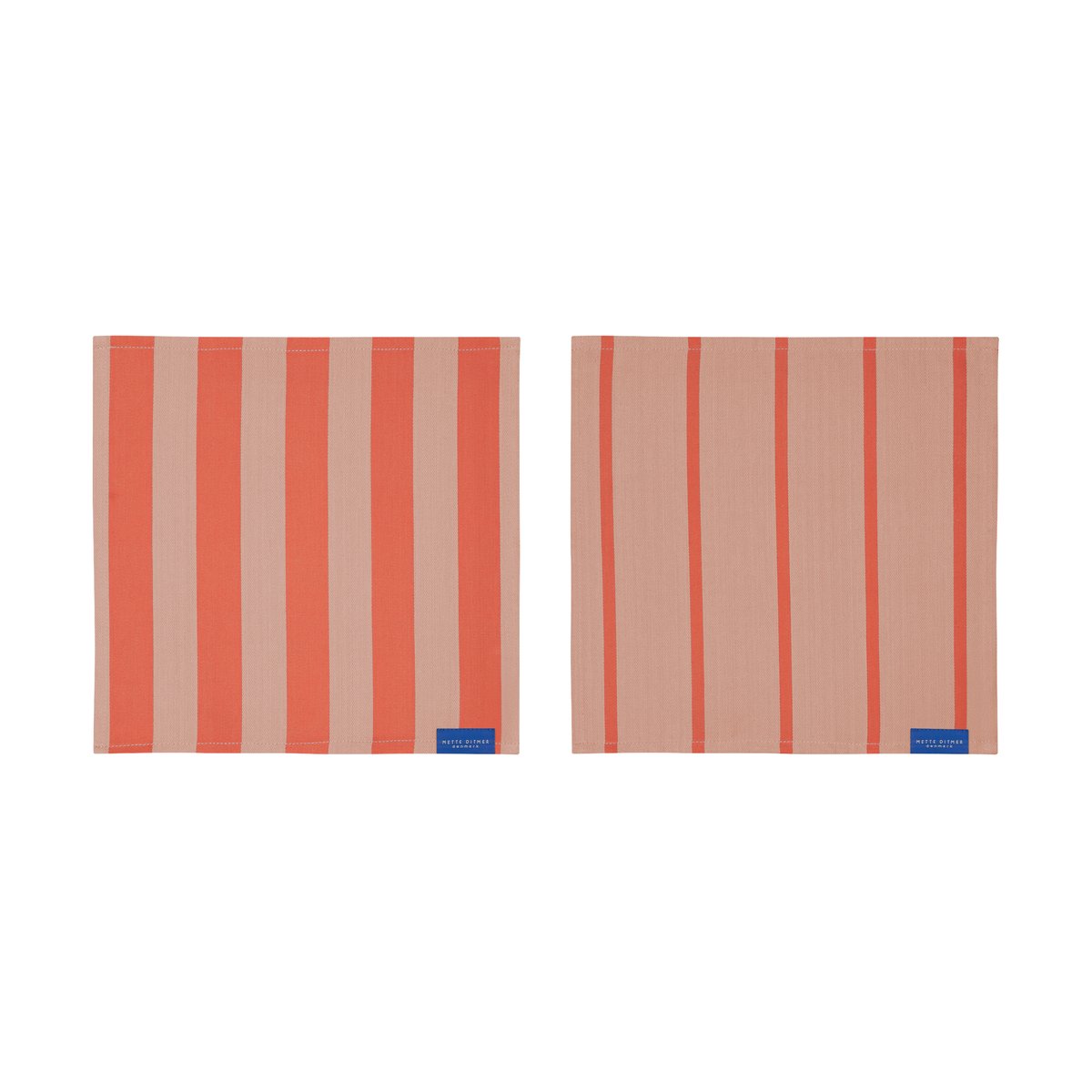 Mette Ditmer Stripes disktrasa 33x33 cm 2-pack Latte