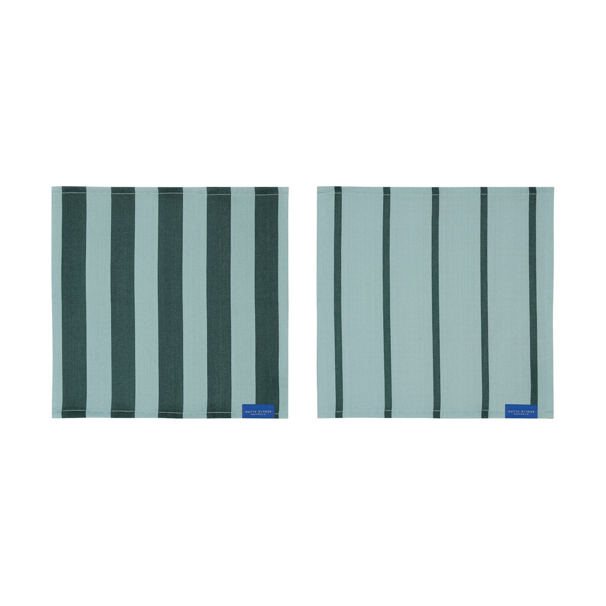 Mette Ditmer Stripes disktrasa 33x33 cm 2-pack Mint