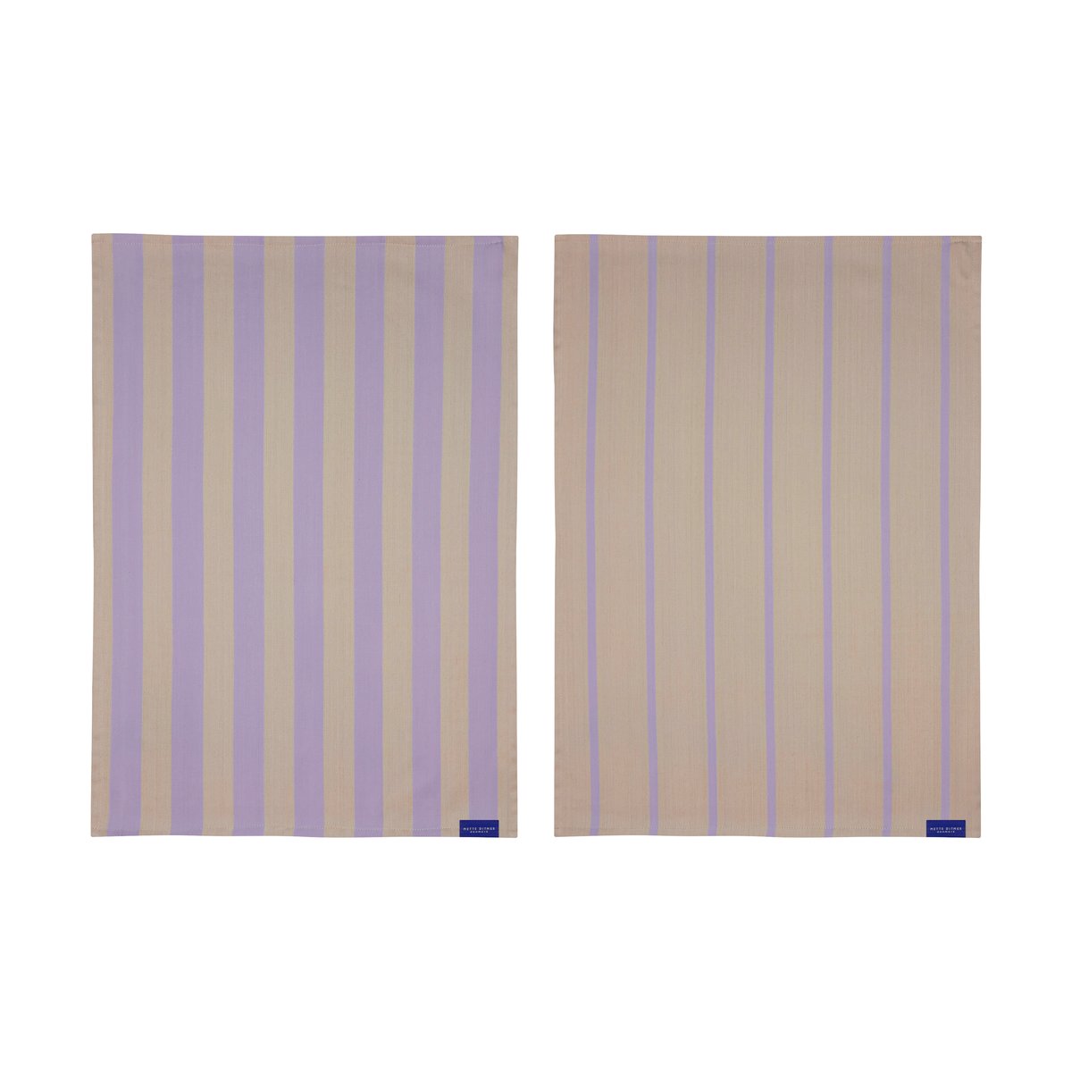 Mette Ditmer Stripes kökshandduk 50x70 cm 2-pack Sand