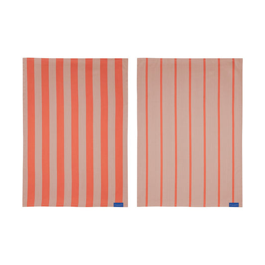 Mette Ditmer Stripes Küchenhandtuch 50x70 cm 2er-Pack Latte