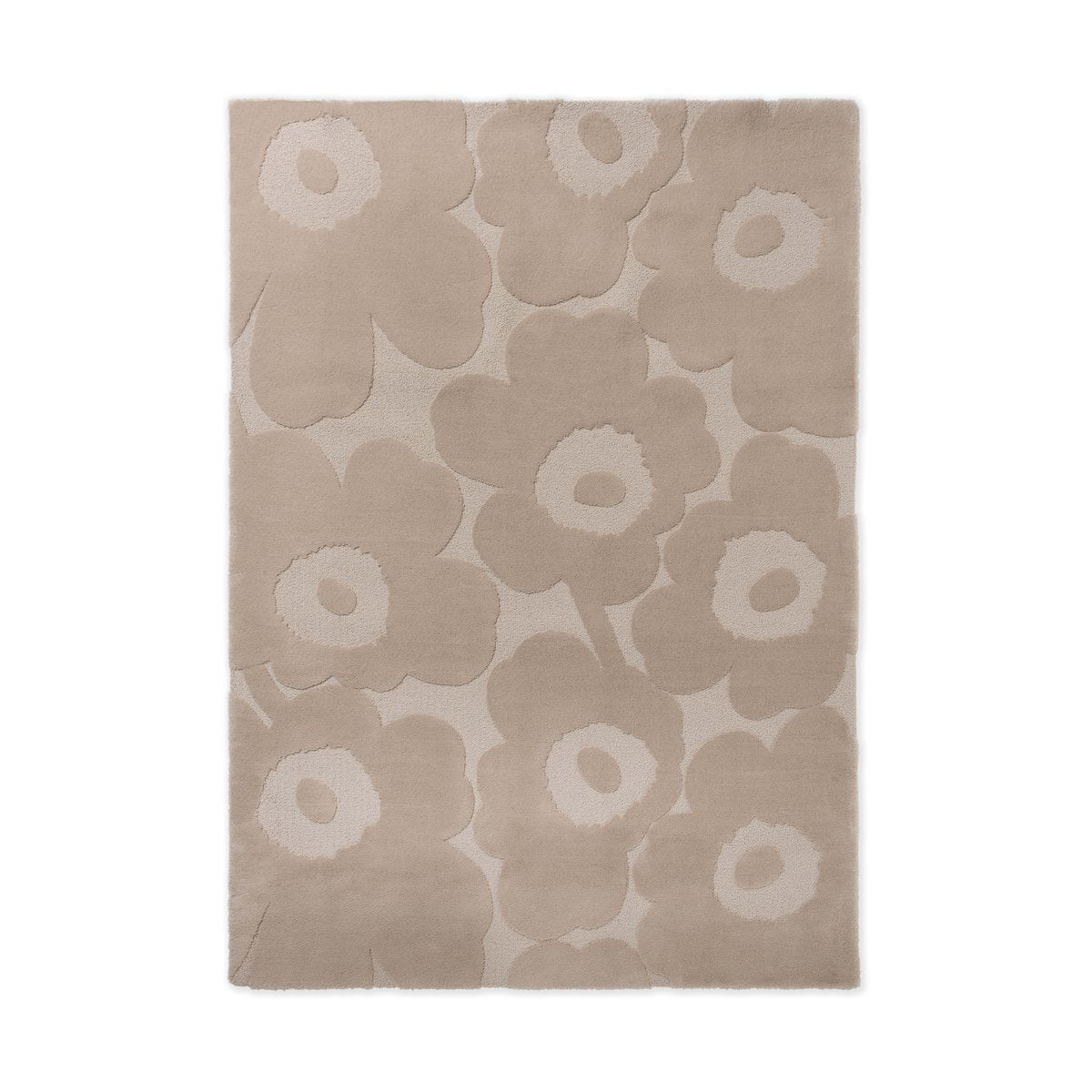 Marimekko Unikko ullmatta Light Beige, 170x240 cm