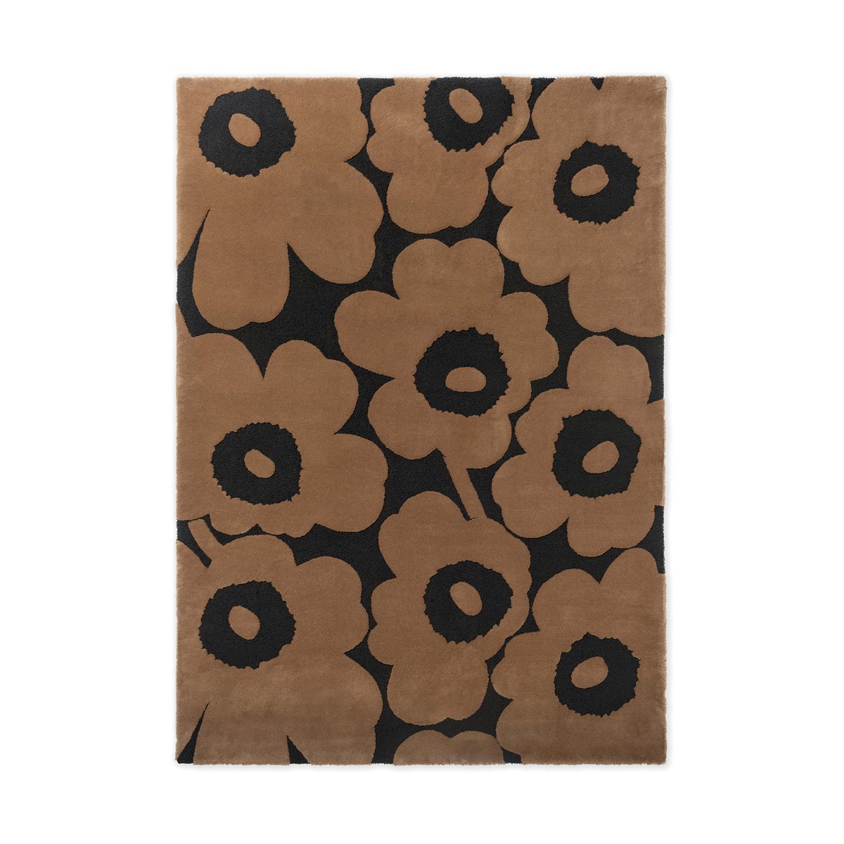 Marimekko Unikko ullmatta Beige, 140x200 cm