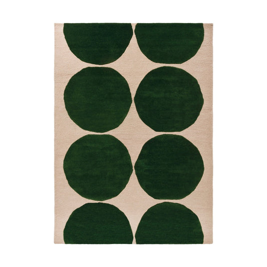 Marimekko Isot Kivet Wollteppich Green, 140x200 cm