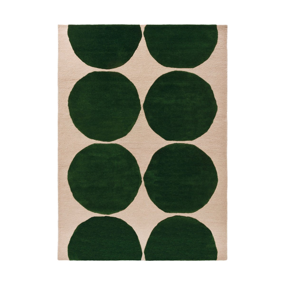 Marimekko Isot Kivet ullmatta Green, 140x200 cm