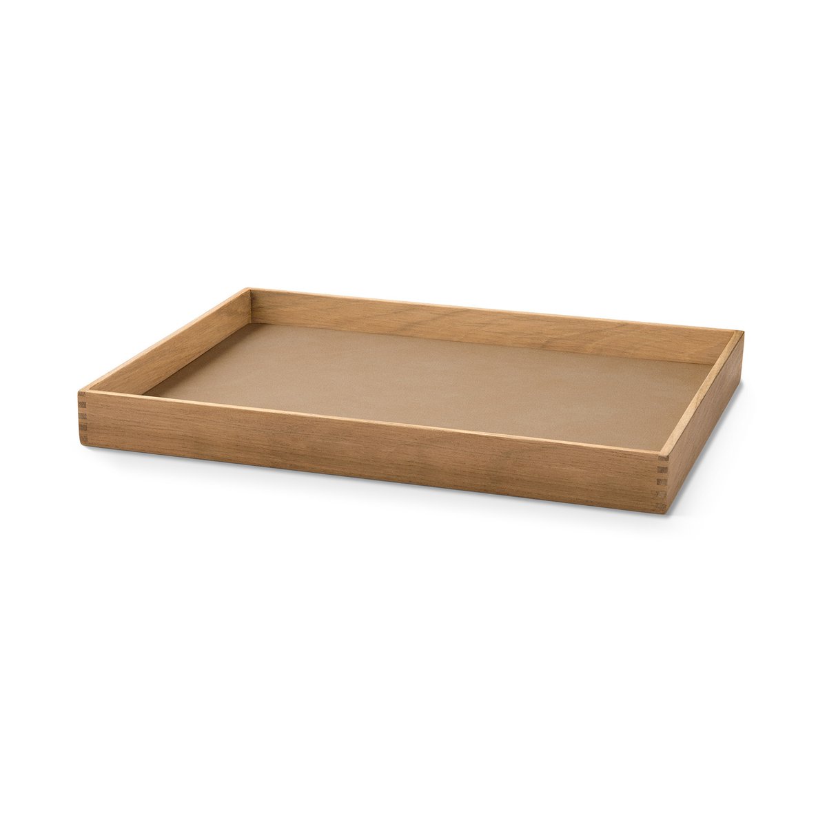 LIND DNA Even Teak-Tablett square M Nupo nougat