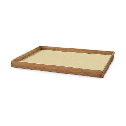 LIND DNA Even Teak-Tablett square L Nupo lemon sorbet