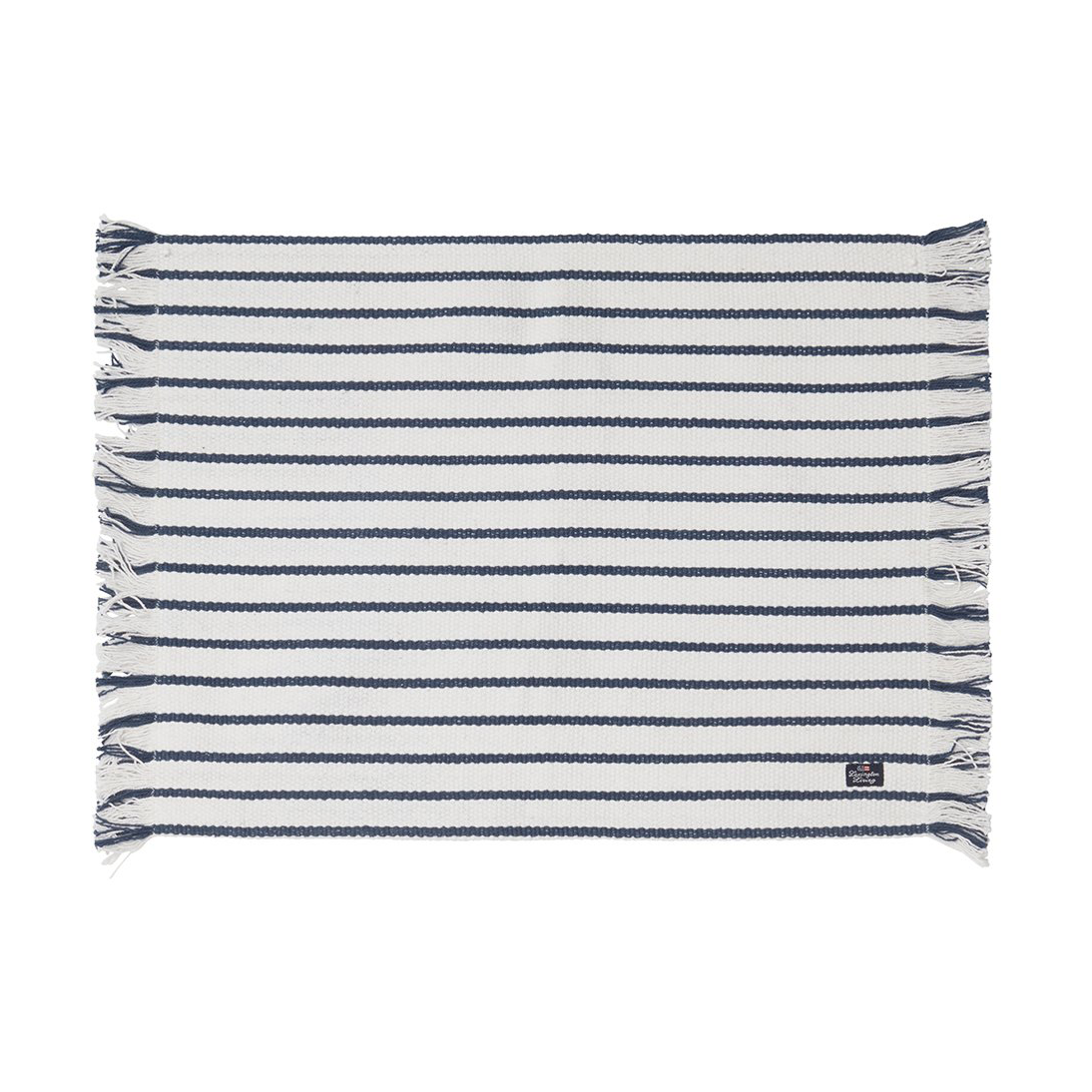 Lexington Striped Recycled Cotton Tischset 40x50 cm Navy