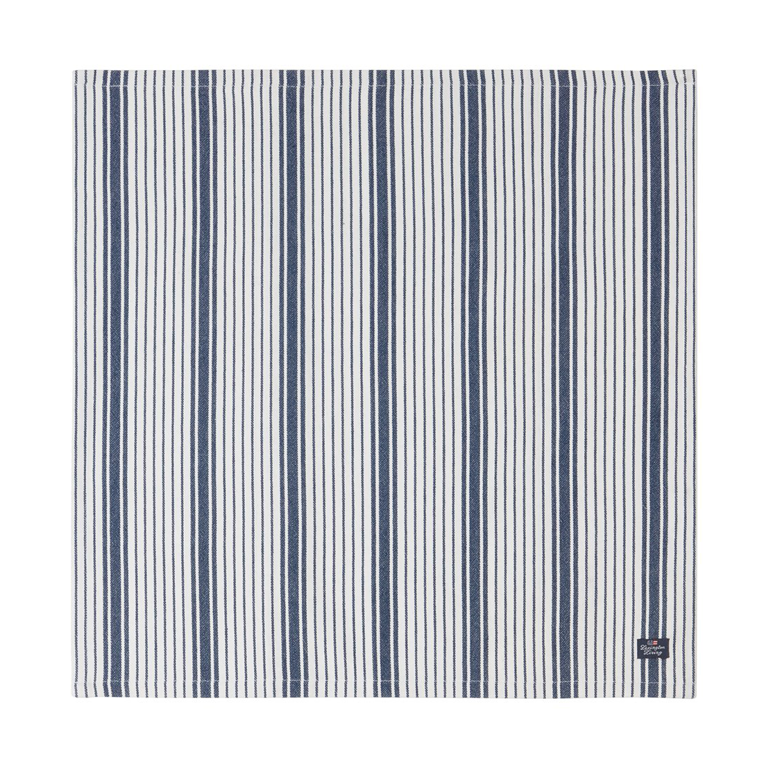 Lexington Striped Organic Cotton Serviette 50x50 cm Navy