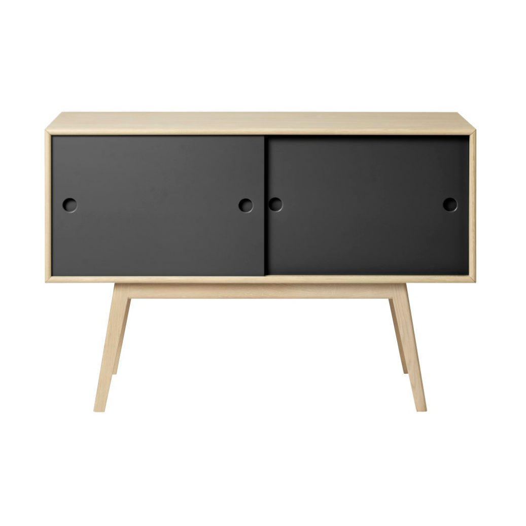 FDB Møbler A83 Butler sideboard Oak nature lacquered-black painted