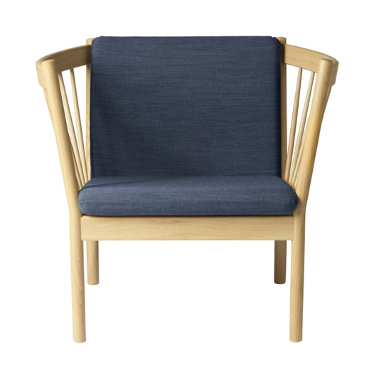 FDB Møbler J146 Armchair fåtölj Oak nature lacquered-dark blue