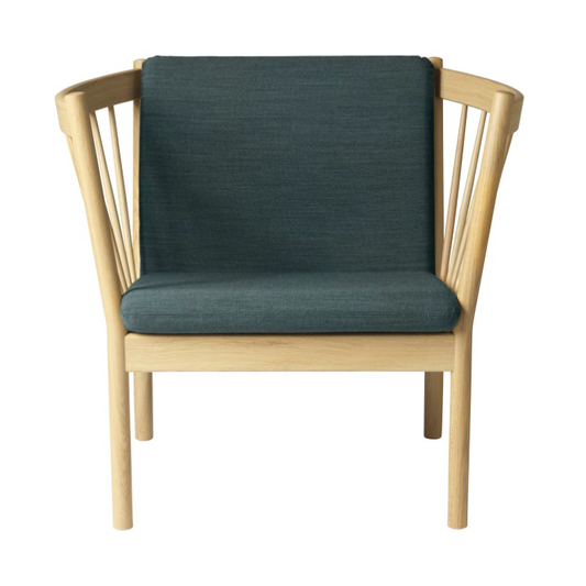 FDB Møbler J146 Armchair fåtölj Oak nature lacquered-dark green