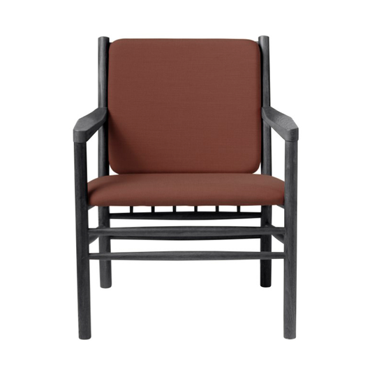 FDB Møbler J147 Armchair fåtölj Oak black painted-burnt orange