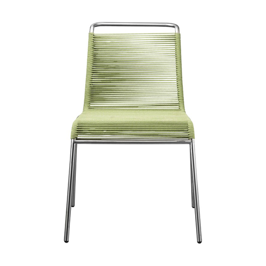 FDB Møbler M20 Teglgård Cord Chair stol Green mixed-stainless steel