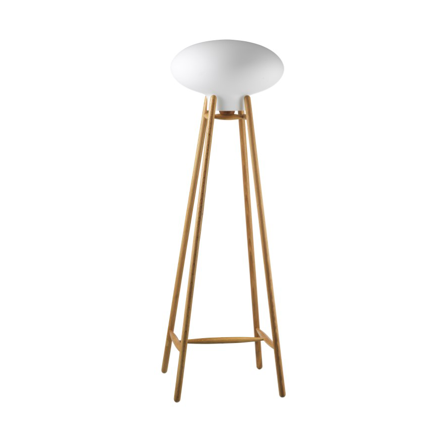 FDB Møbler U5 Hiti golvlampa Opal glass-oak nature lacquered