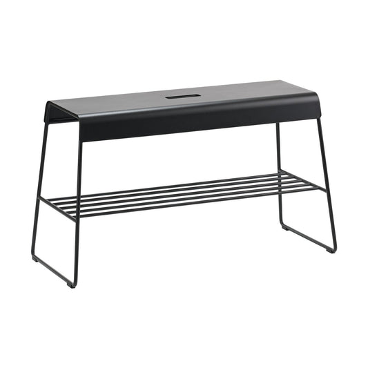 Zone Denmark A-bench Outdoor-Bank mit Regal 45 cm Black