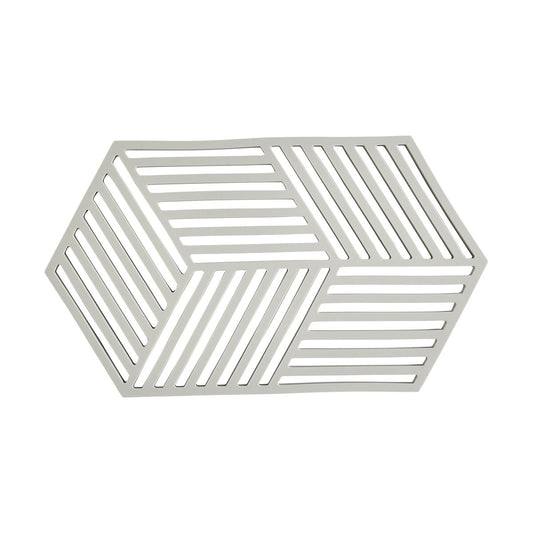 Zone Denmark Hexagon Topfuntersetzer groß Warm Grey