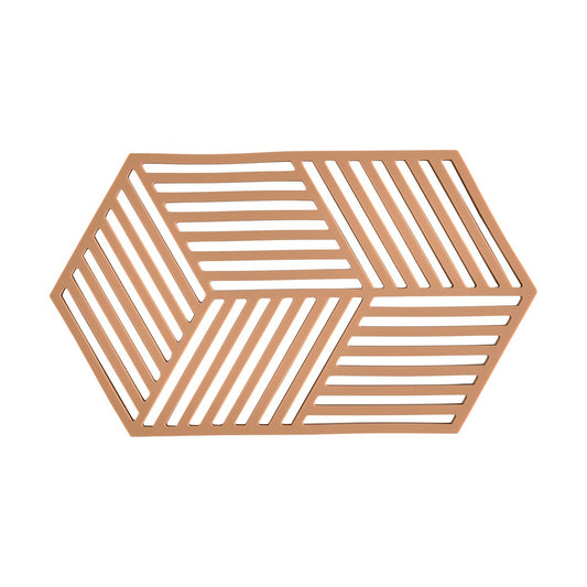 Zone Denmark Hexagon Topfuntersetzer groß Light Terracotta