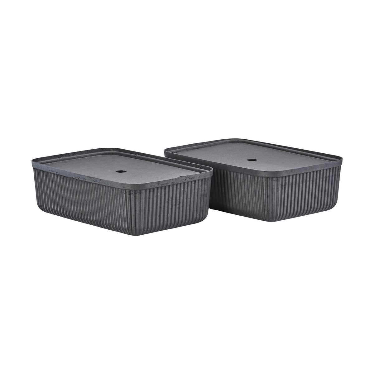 Zone Denmark Pulp förvaringsbox 32x48 cm 2-pack Black