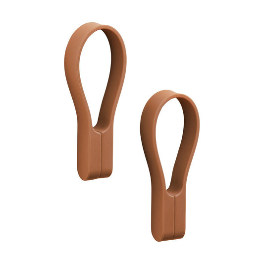 Zone Denmark Loop Handtuchhalter Magnet 2er-Pack Terracotta