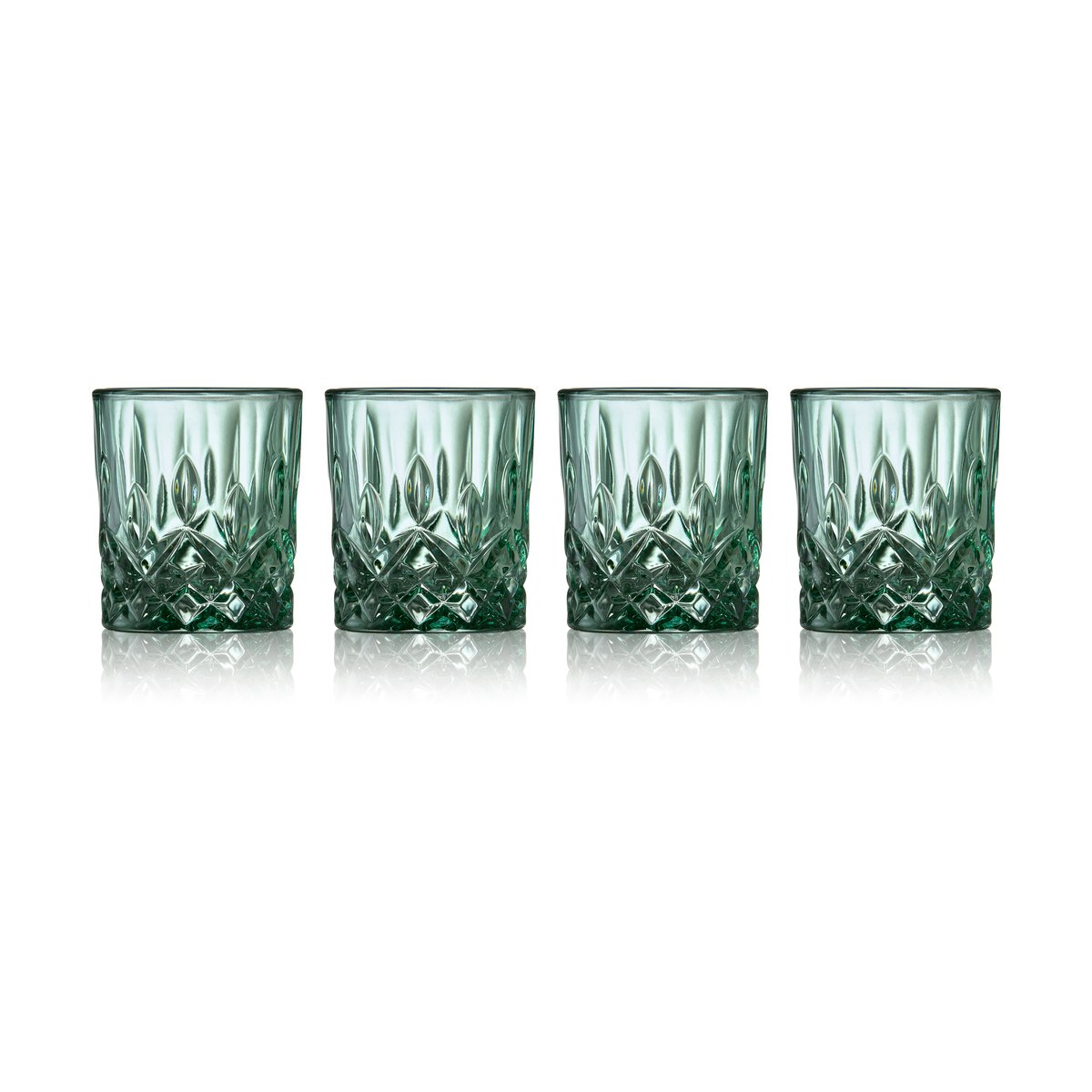 Lyngby Glas Sorrento shotglas 4 cl 4-pack Grön