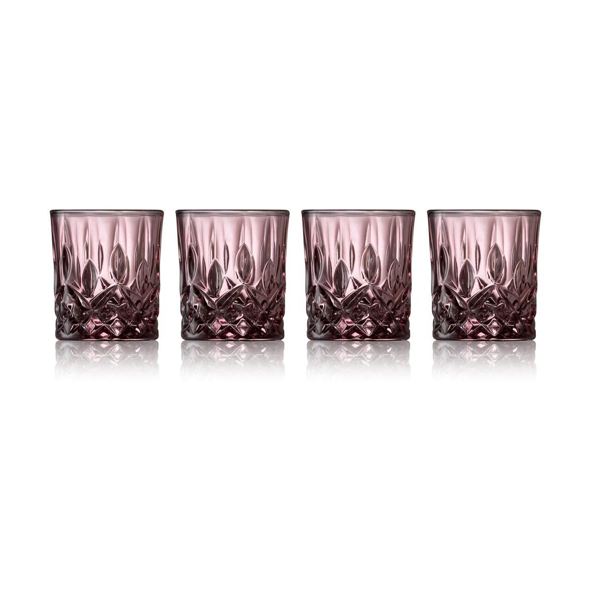 Lyngby Glas Sorrento shotglas 4 cl 4-pack Pink