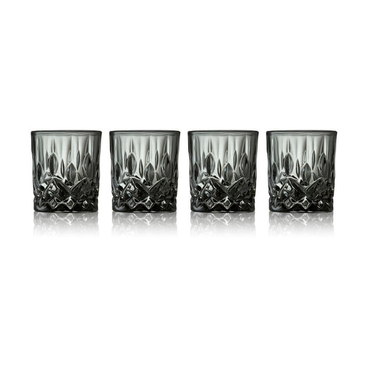 Lyngby Glas Sorrento shotglas 4 cl 4-pack Smoke