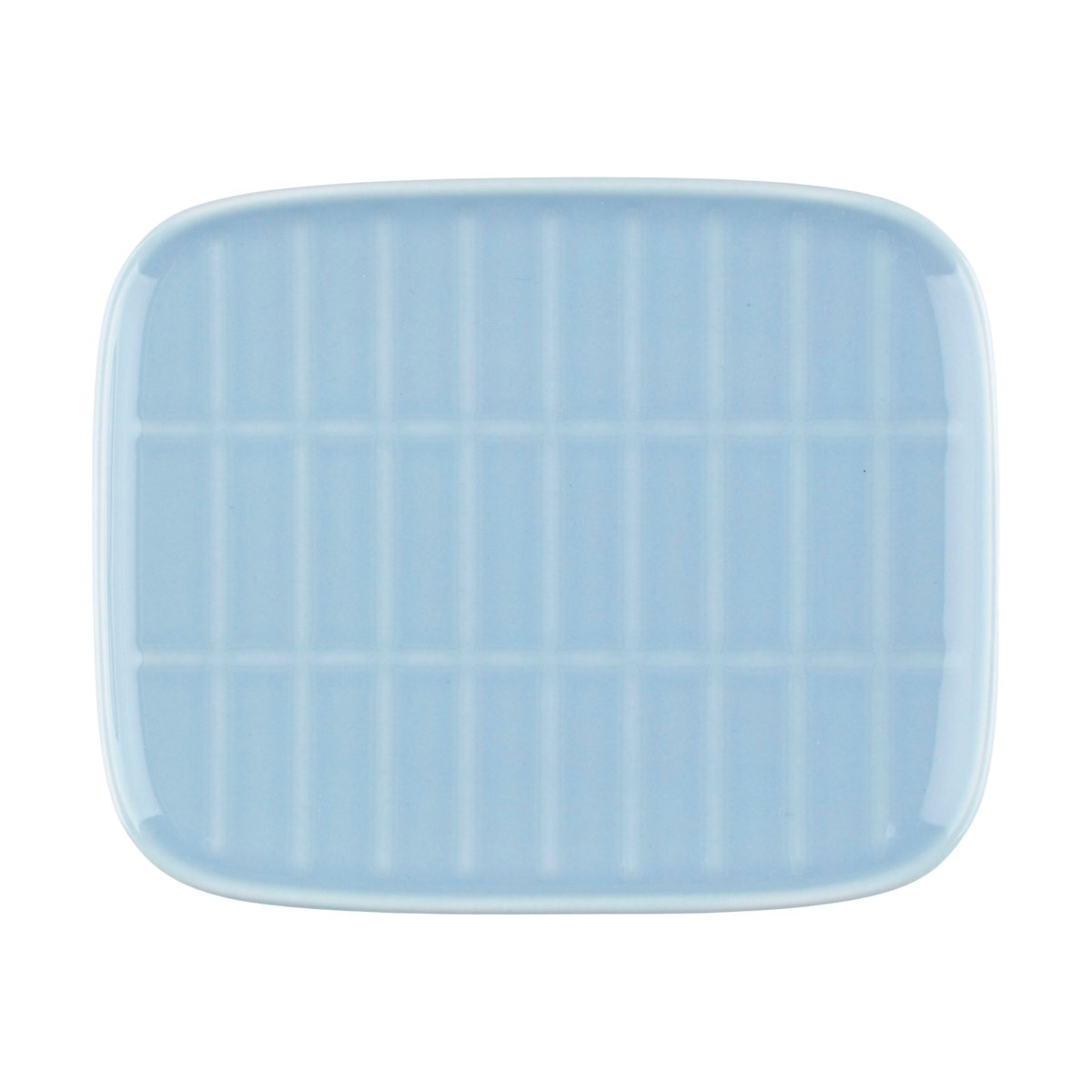 Marimekko Tiiliskivi tallrik 12x15 cm Light blue