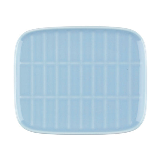 Marimekko Tiiliskivi tallrik 12x15 cm Light blue