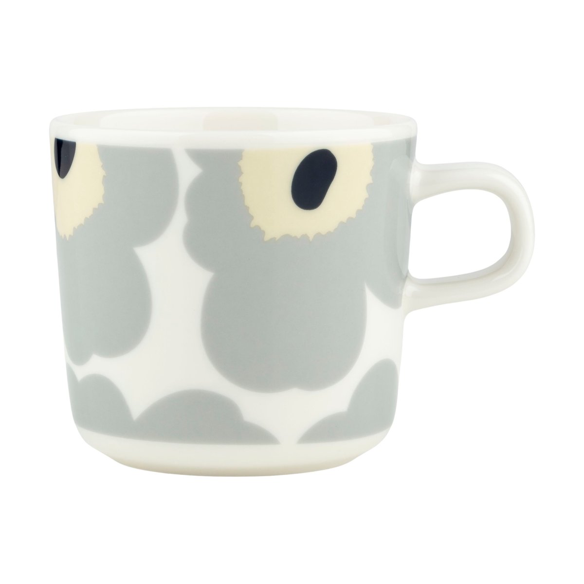 Marimekko Unikko kaffekopp 20 cl White-light grey-sand-dark blue