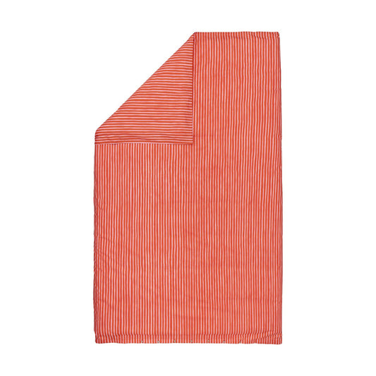 Marimekko Piccolo påslakan 150x210 cm Warm orange-pink