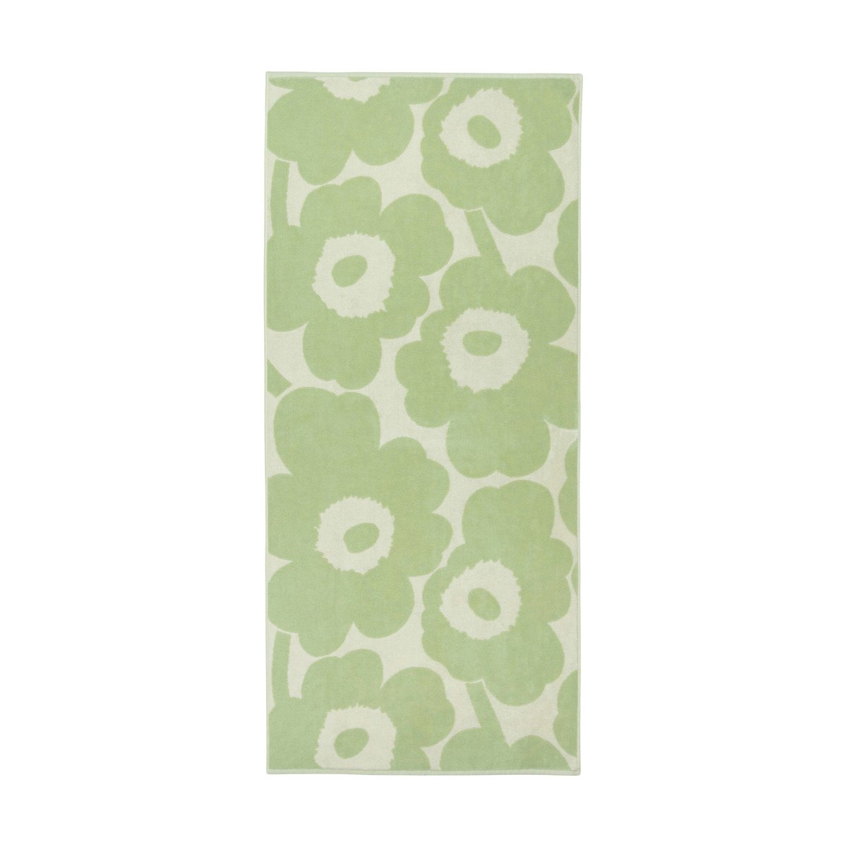 Marimekko Unikko badhandduk 70x150 cm Off white-sage