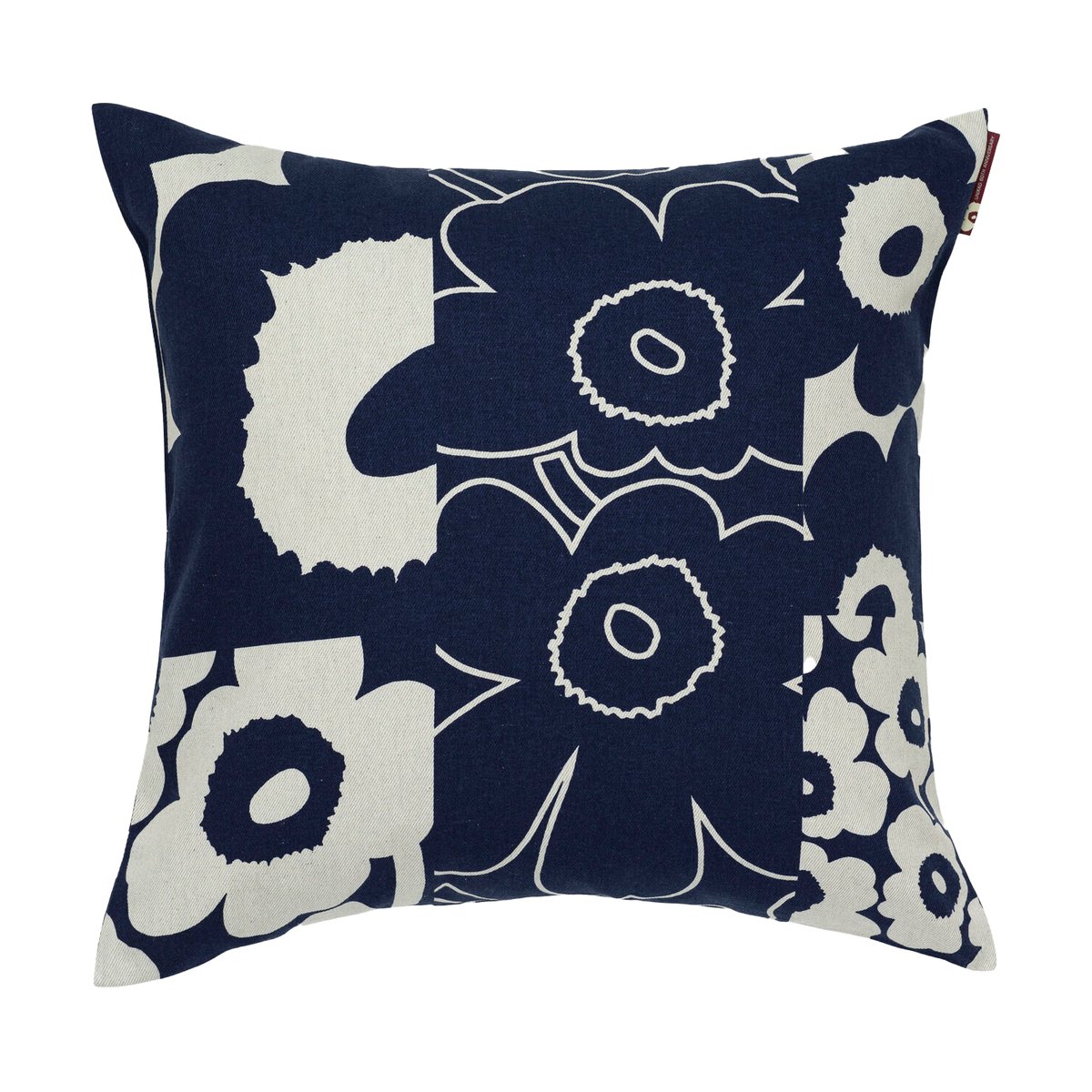 Marimekko Unikko kollaasi kuddfodral 50x50 cm Linen-dark blue