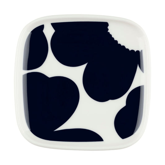 Marimekko Iso Unikko assiett 10x10 cm White-dark blue