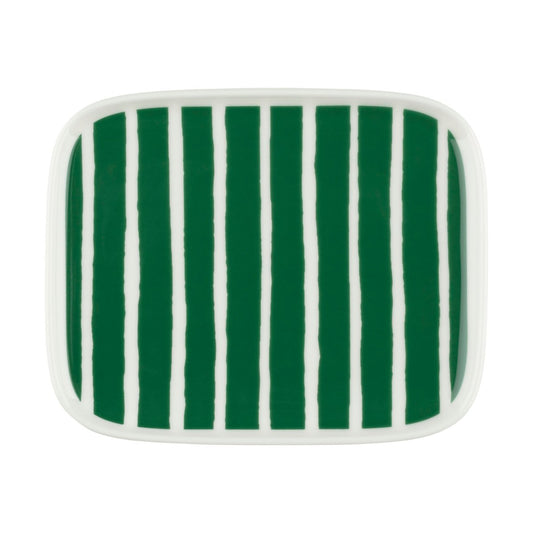 Marimekko Oiva Piccolo tallrik 12x15 cm White-green