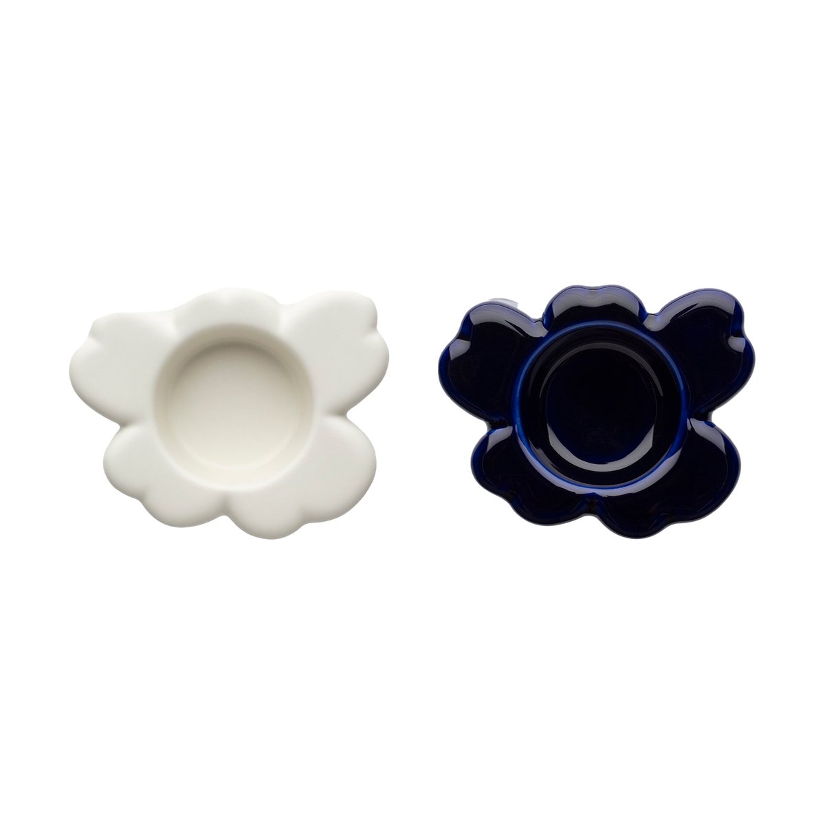 Marimekko Unikko ljuslykta 3x10 cm 2 delar Cobalt-white