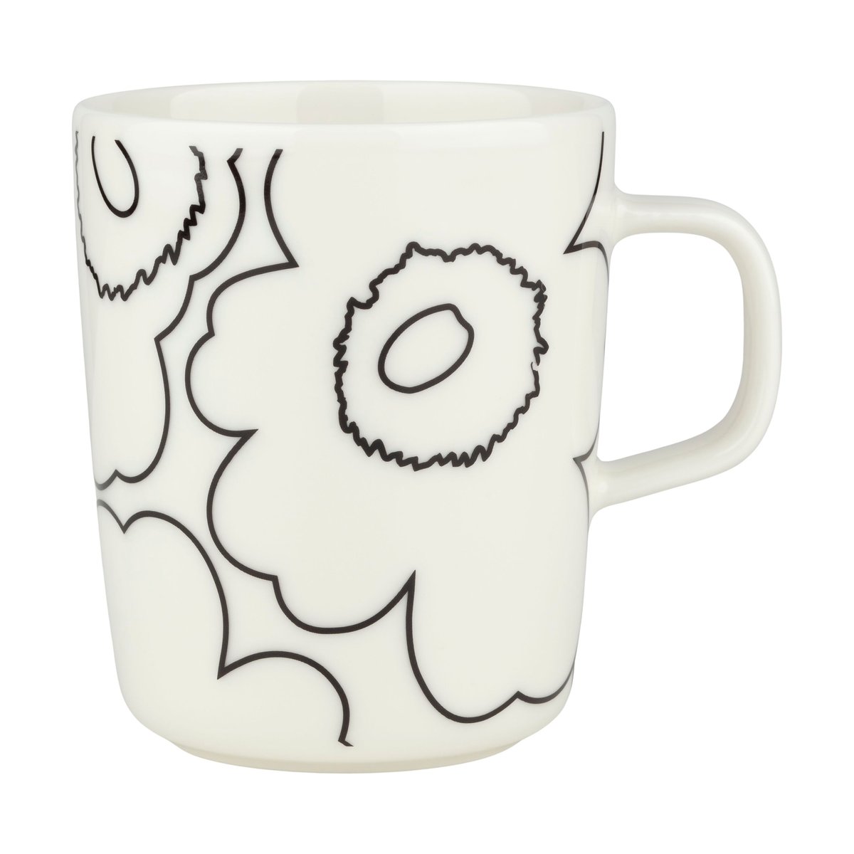 Marimekko Piirto Unikko mugg 2,5 dl White-black