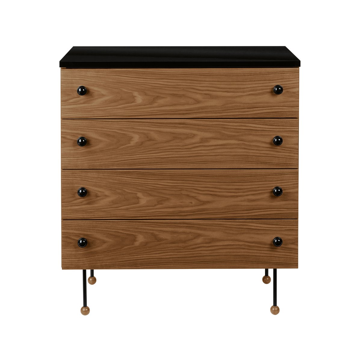 GUBI 62 Dresser byrå american walnut, 4 lådor