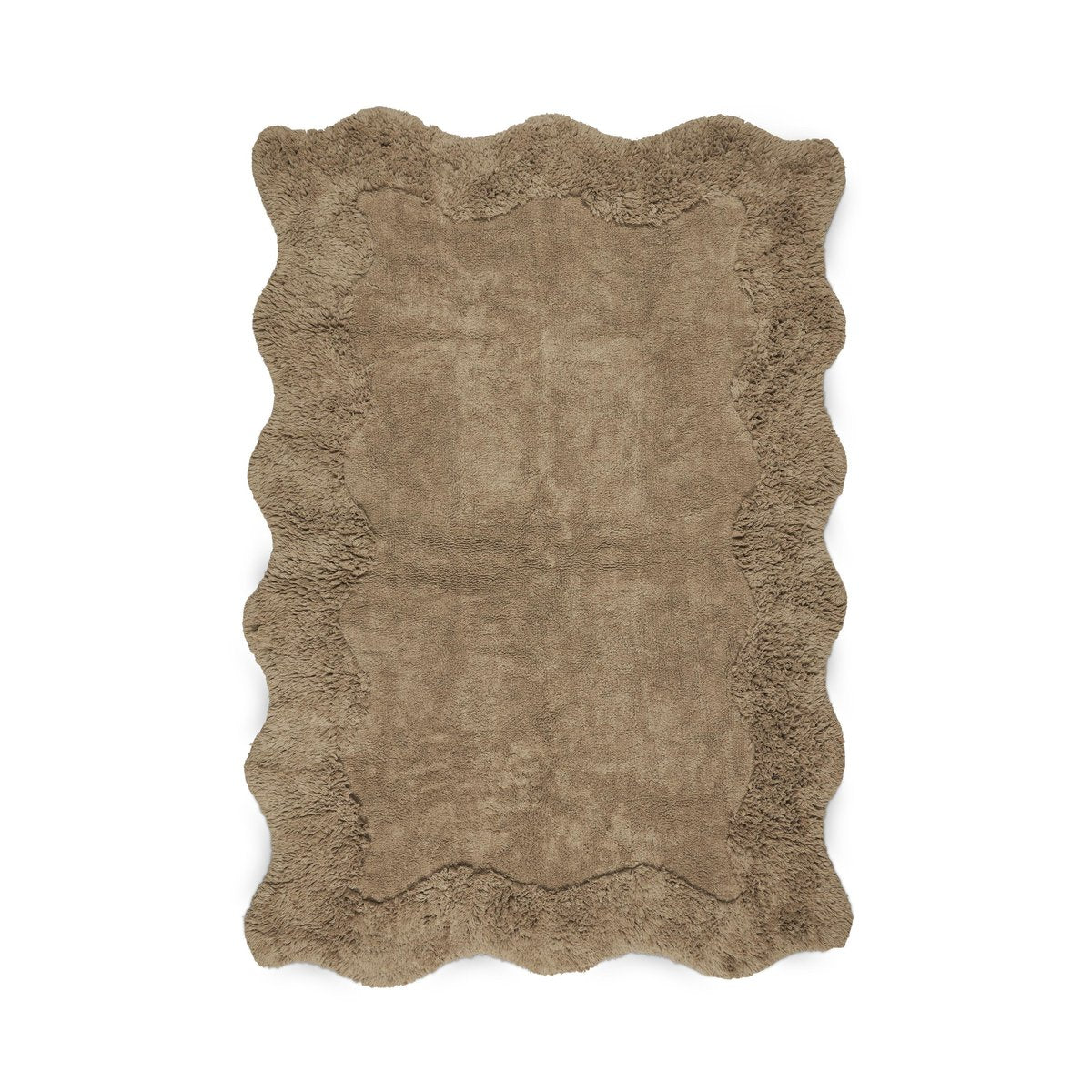 Boel & Jan Curly bomullsmatta 160x230 cm, Beige