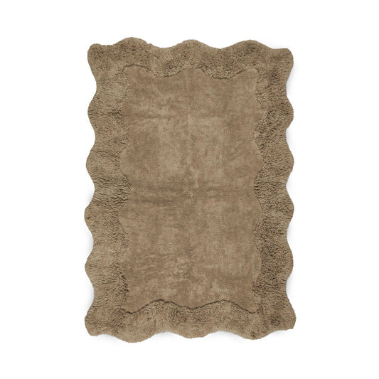 Boel & Jan Curly bomullsmatta 160x230 cm, Beige