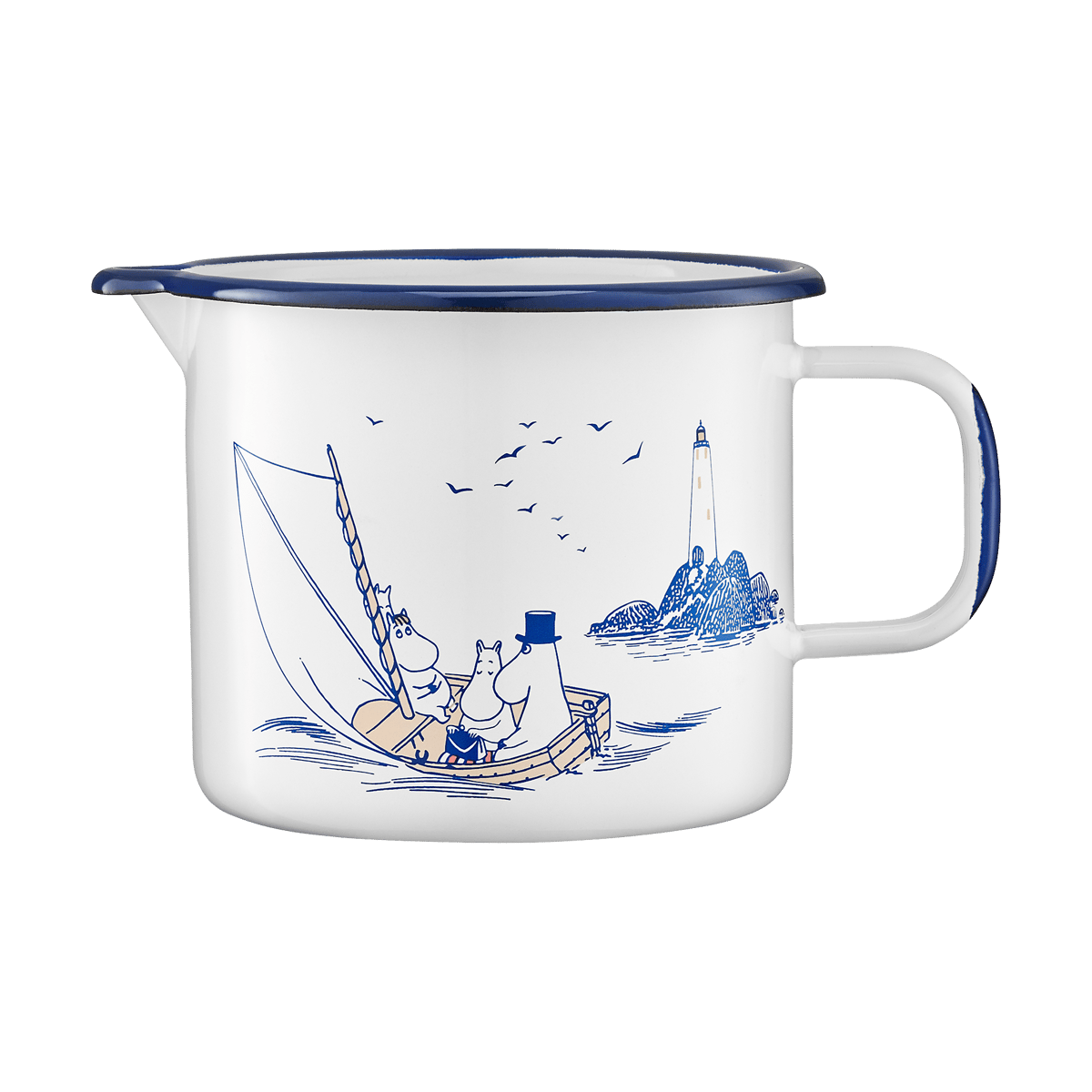 Muurla Moomin emaljkanna 1,3L Sailors