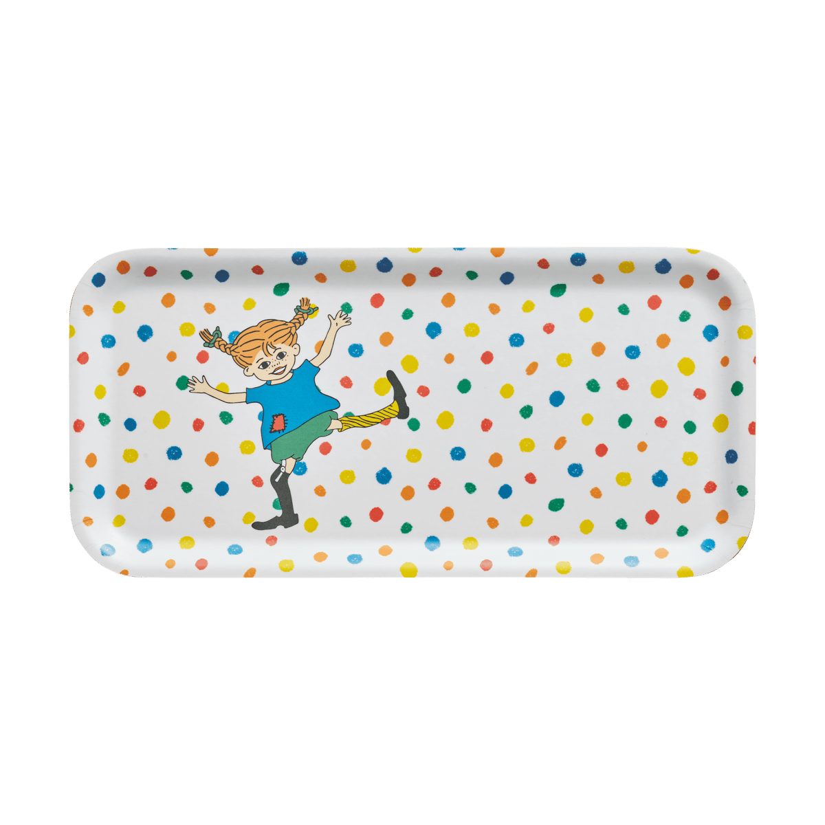 Muurla Pippi bricka 13x27 cm Hoppsansa