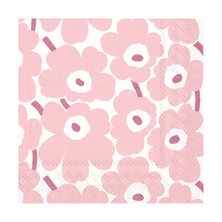 Marimekko Mini Unikko servetter 20-pack Light Rose