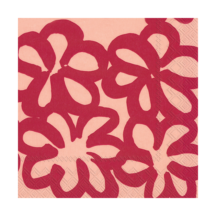 Marimekko Jättikukka servett 33x33 cm 20-pack Rose